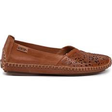Dame - Syntetisk Oxford Pikolinos Læder Loafers - Brun