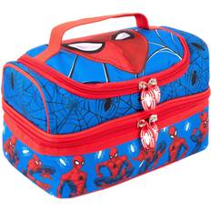 Marvel spiderman multi-compartment lunch bag for kids school thermal insulated