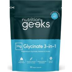Nutrition Geeks Magnesium glycinate 3-in-1 complex 1800mg supplements