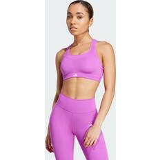 Adidas Women Bras Adidas TLRD Impact Training High-Support Bra Purple Burst A-B Womens