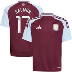 adidas Aston Villa WSL Home Shirt 2024-25 Kids with Salmon 17 Printing