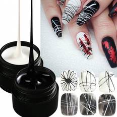 Multicolour Gel Polishes Shein Black White Nail Spider Gel Soak Off UV Gel Nail Polish Wire Nail