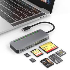 Speicherkartenleser Multi USB C 7-in-1 Aluminium Kartenleser