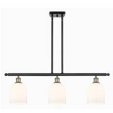 Innovations Lighting Bella Black Antique Brass/Gloss White Pendant Lamp 5.5"