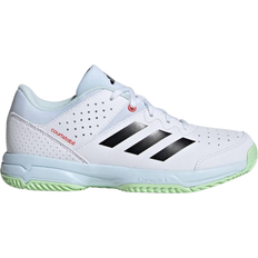 Chaussures de sport de raquette Adidas Junior Court Stabil - Cloud White/Core Black/Semi Green Spark