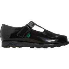 Mocasines Kickers Youth Ragma T-Bar Patent Leather - Black