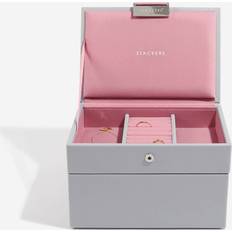 Lille Smykkeskrin Mini Grey & Rose m. moduler