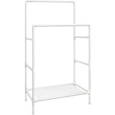 Ferro Appendiabiti Songmics Double Rails White Appendiabiti 88x154cm