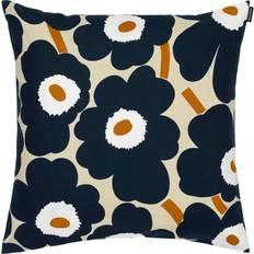 Marimekko Pieni Unikko Housse de coussin Marron, Noir, Blanc (50x50cm)