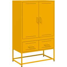 vidaXL 846611 Mustard Yellow Buffet 68x111.5cm