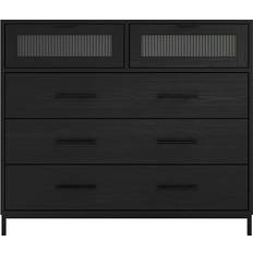 Glasses Chest of Drawers LPD Edison Matte Black Chest of Drawer 52x58.5cm