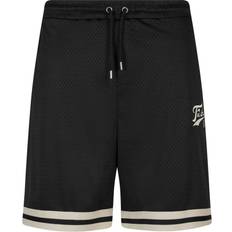 FUBU Men's Varsity Shorts - Black/Cream