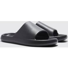 Mens Black Plain Moulded Slider