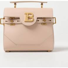 Balmain Bbuzz 23 Leather Top Handle Bag Nude 01