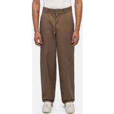 Brown Work Pants Dickies Loose Multi-Pocket Work Trousers Man Brown W30/L32