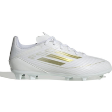 Scarpe da calcio Adidas Junior F50 League FG/MG - Cloud White/Gold Metallic/C loud White