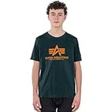 Alpha Industries Unisex Kinder Basic T Kids/Teens T-Shirt, Dark Petrol, Jahre