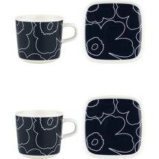 Marimekko Piirto Unikko Taza 20cl 4pcs