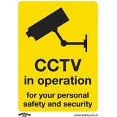 Worksafe Warning Safety Sign CCTV Rigid Plastic