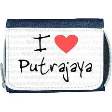 Wallets & Key Holders TeeTreeDesigns I love heart putrajaya denim wallet