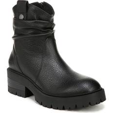 Blowfish Malibu Women's Juniper Lug Sole Booties Black Faux Leather