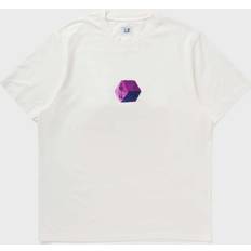 C.P. Company Top C.P. Company Jersey Logo Graphics Tee - White