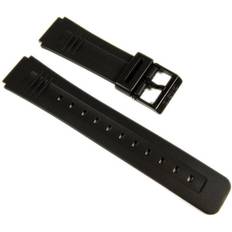 Casio Watch Straps Casio 17mm resin ldf-40, ca-56 Schwarz Standard