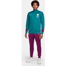 Men Football Kits Nike Paris Saint-Germain Men's Dri-FIT Football Knit Tracksuit Green Polyester