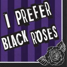 Netflix Paper Napkins Wednesday Addams I Prefer Black Roses 16-pack