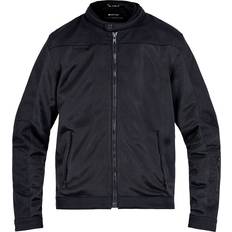 Aero Mesh Perforated Motorcycle Jacket - Black