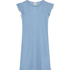 Mads Nørgaard Klänningar Mads Nørgaard Mads Nørgaard Copenhagen Pointella Cecilie Dress fepojkar Klänningar Från Magasin Powder Blue Melange