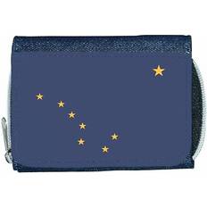 Wallets & Key Holders TeeTreeDesigns Alaska flag denim wallet