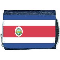 Wallets & Key Holders TeeTreeDesigns Costa rica flag denim wallet