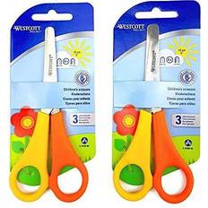 Westcott 2 Left Handed Scissors with Ruler Edge Branded