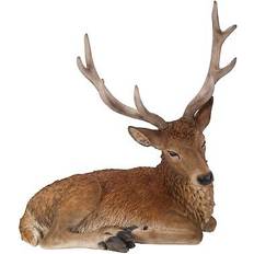 Vivid Arts Stag laying lifelike garden ornament