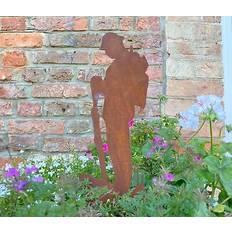 RW Norfolk lest we forget soldier army garden decoration