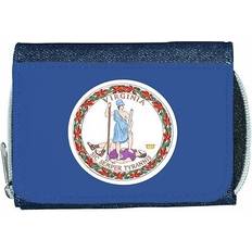 Wallets & Key Holders TeeTreeDesigns Virginia flag denim wallet