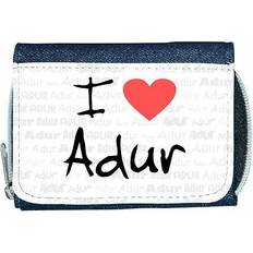 Wallets & Key Holders TeeTreeDesigns I love heart adur denim wallet