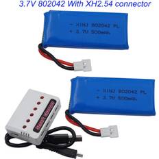 Hubsan 10pcs 3.7V 500mAh 1.85Wh 25C Li Lithium Battery
