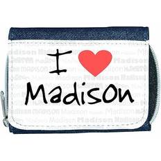 Wallets & Key Holders TeeTreeDesigns I love heart madison denim wallet