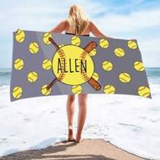 Microfiber Towels Shein pc Baseball Pattern Beach Towel Modern Towel