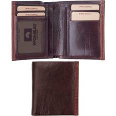 Wallets & Key Holders Wombat artisan men's luxury brown italian leather wallet bifold wallet sale