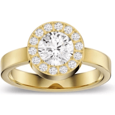 Edblad Transparent Ringar Edblad Ring Thassos Stapelbar Guld STORLEK: = 16,8