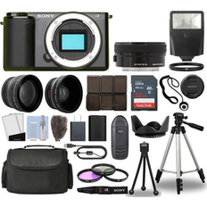 Sony ZV-E10 Camera Black 3 Lens Kit 16-50mm OSS 32GB Flash & More