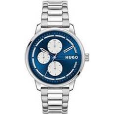 HUGO Gents #STAMP MULTI Bracelet Watch, Silver, Men Ilver