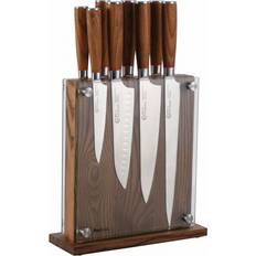 8 Piece & Glass Block Nihon X50 Knife Set