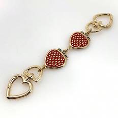 Bag Straps Bag Accessories Shein Strawberry Heart Shape Fastener Bag Extension Bag Shoulder Strap Bag Accessories Bag Extender Used For Handbag Wallet Making Strawb