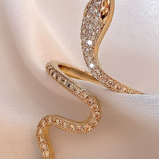 Stainless Steel Rings Shein pc Womens Stainless Steel Vintage Snake Shape Open Ring