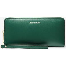 Michael Kors Green Wallets Michael Kors Jet Set Travel Large Leather Continental Wallet - Green