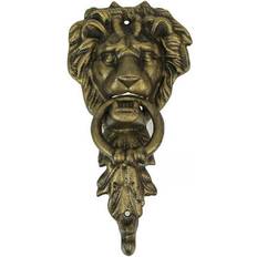 Door Knockers Zeckos 10 Inch Bronze Cast Iron Lion Door Knocker 10.25 X 5 X 2 10.25 X